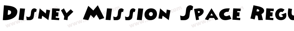Disney Mission Space Regular字体转换